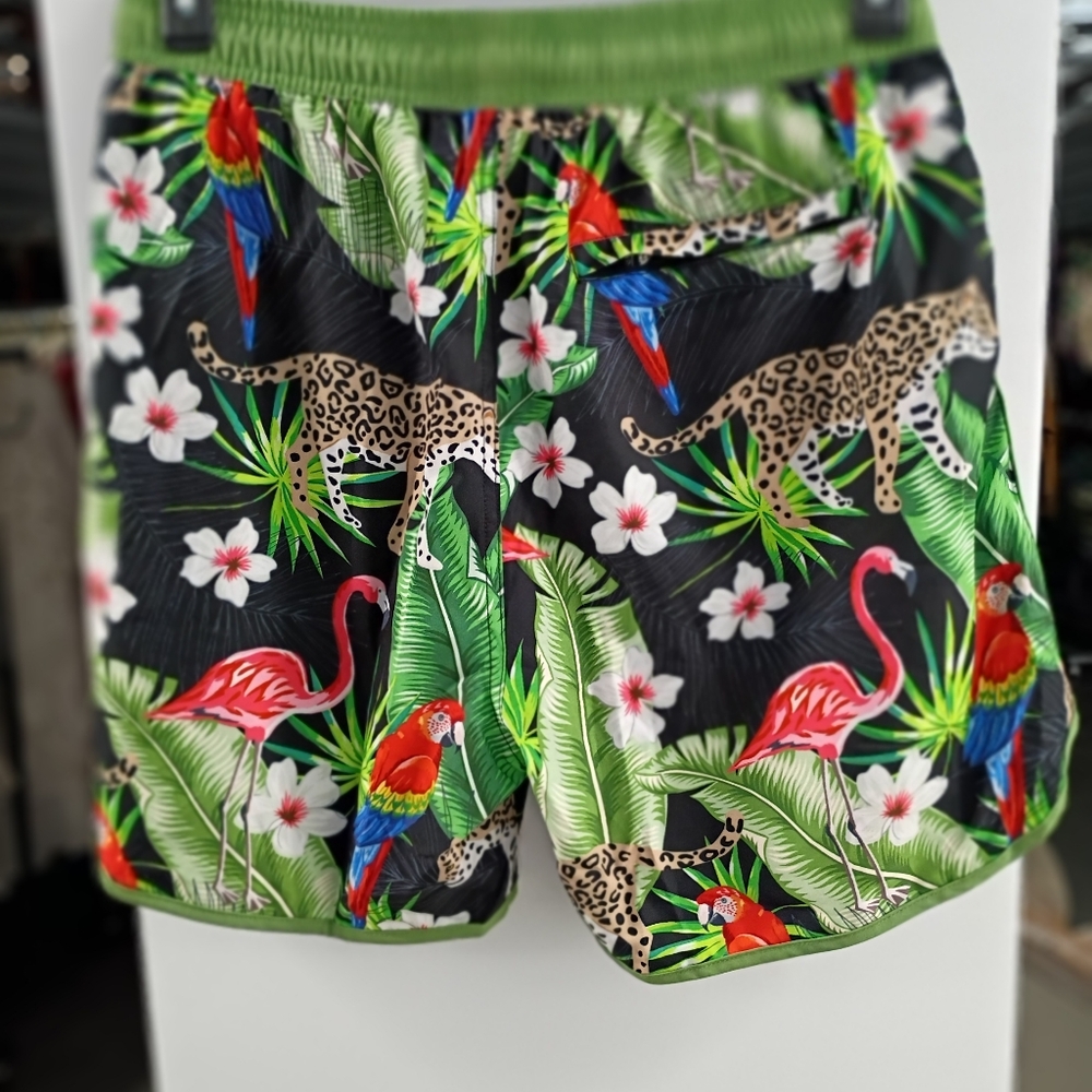 Green and Black Hybrid Jungle Shorts - Picture 8 of 10